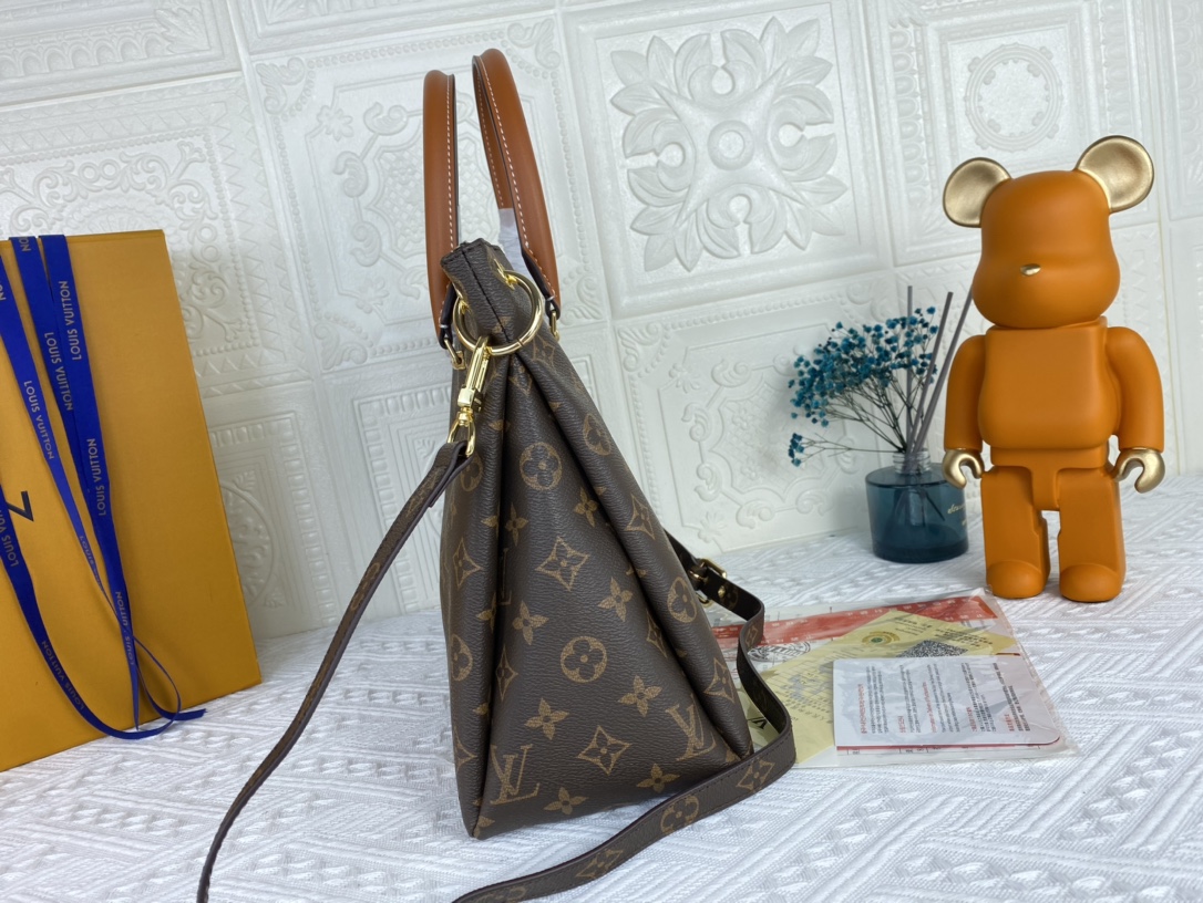Replica Louis Vuitton Pallas Mm Monogram Black/Red/Pink - Image 6