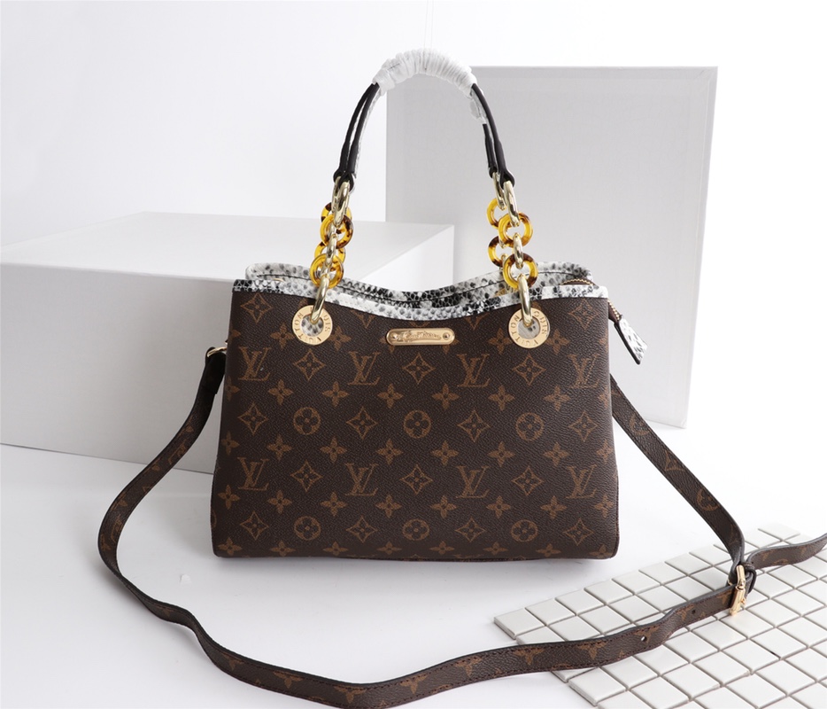 Replica Louis Vuitton Classic Monogram Handle Bag With Strap - Image 12