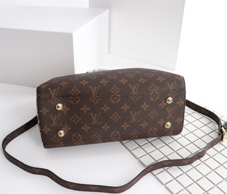 Replica Louis Vuitton Classic Monogram Handle Bag With Strap - Image 15