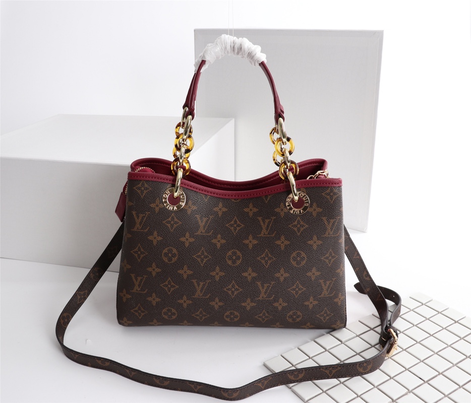 Replica Louis Vuitton Classic Monogram Handle Bag With Strap - Image 18