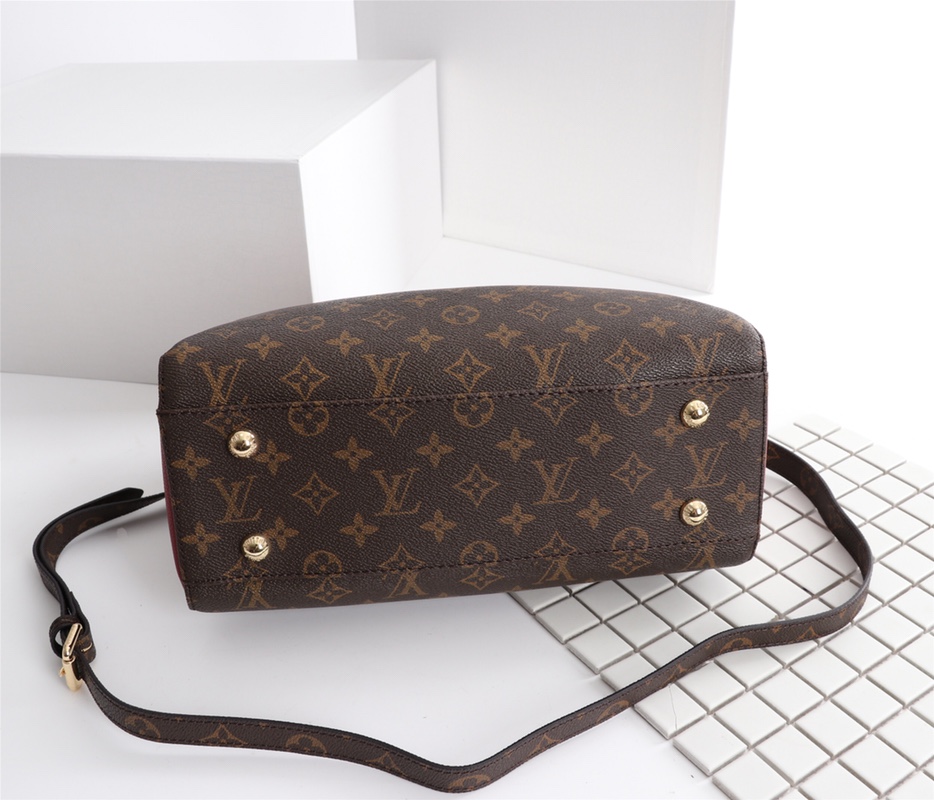 Replica Louis Vuitton Classic Monogram Handle Bag With Strap - Image 20