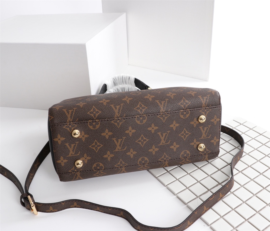 Replica Louis Vuitton Classic Monogram Handle Bag With Strap - Image 5