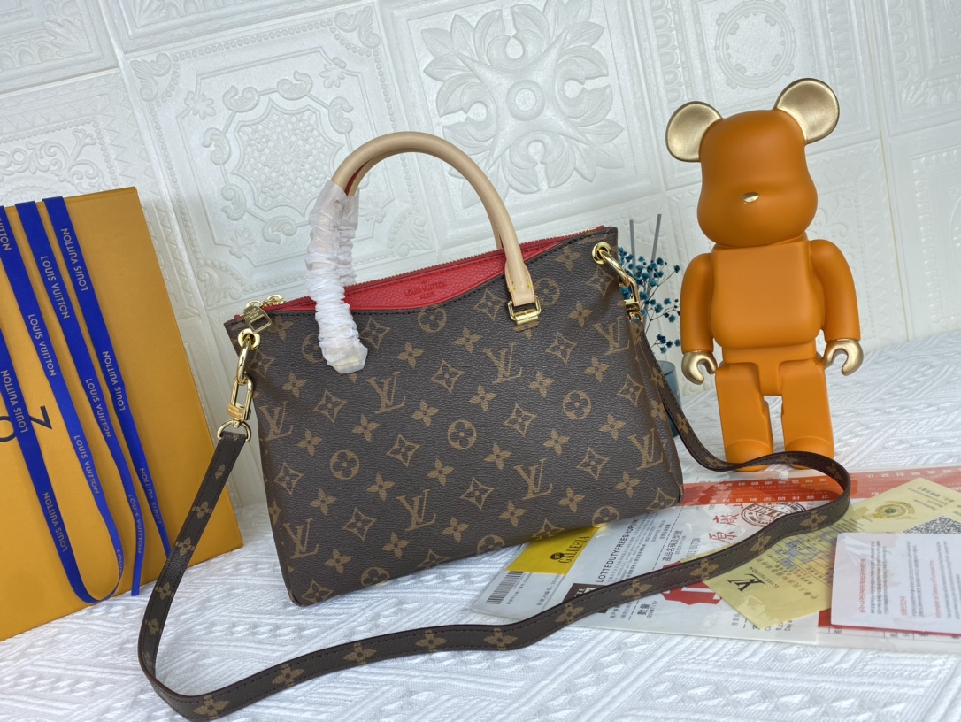 Replica Louis Vuitton Pallas Bb Black/Red/Pink - Image 2