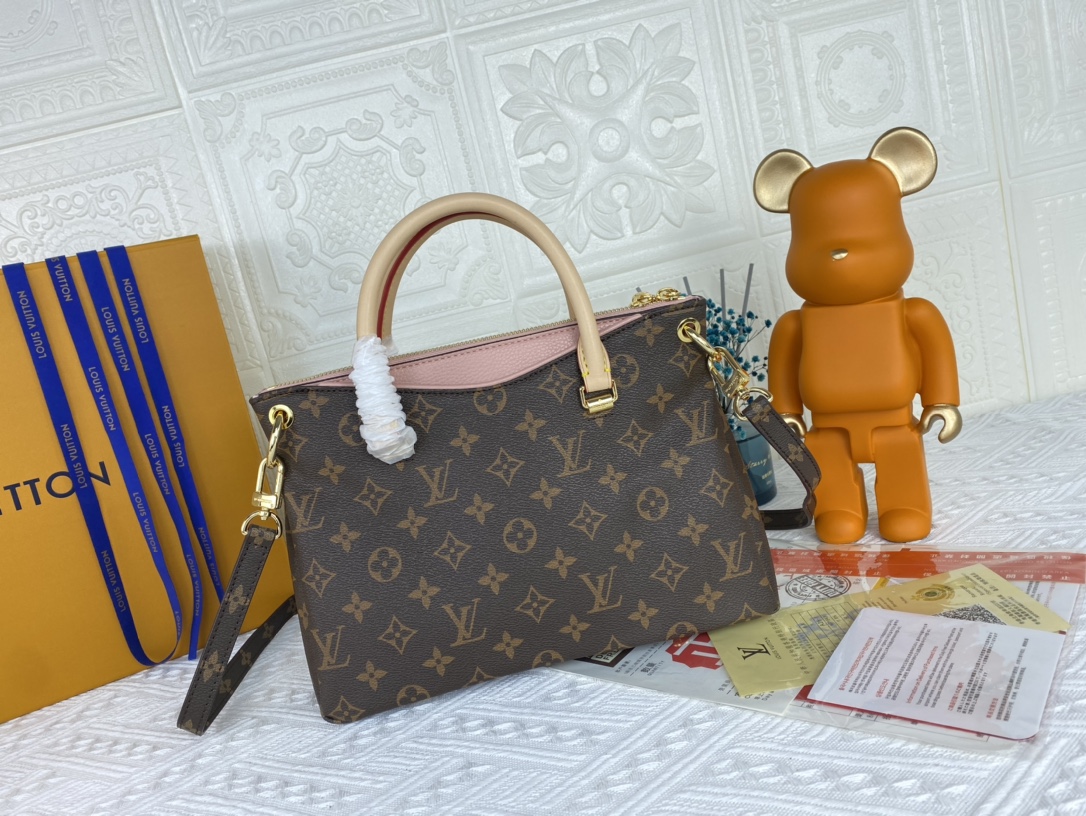 Replica Louis Vuitton Pallas Bb Black/Red/Pink - Image 11