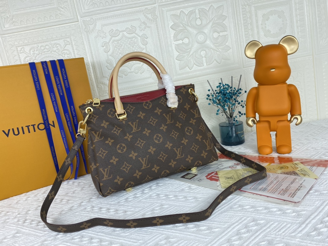Replica Louis Vuitton Pallas Bb Black/Red/Pink - Image 14