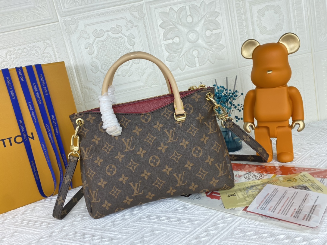 Replica Louis Vuitton Pallas Bb Black/Red/Pink - Image 15