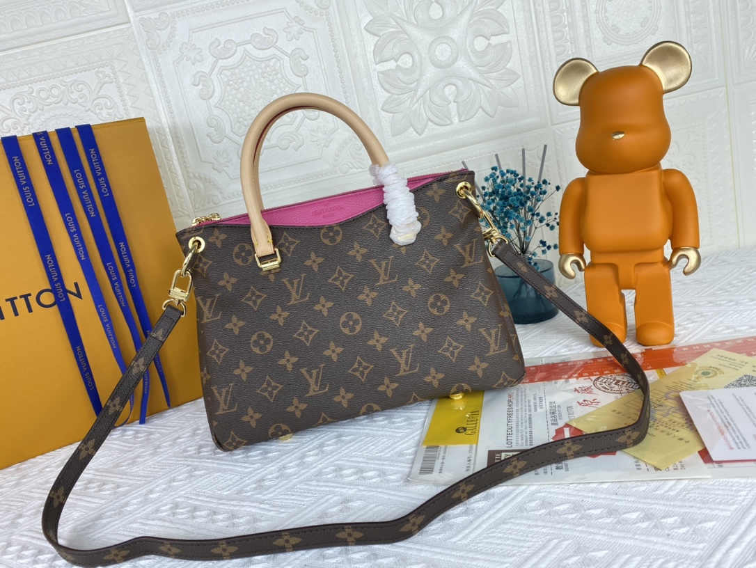 Replica Louis Vuitton Pallas Bb Black/Red/Pink - Image 6