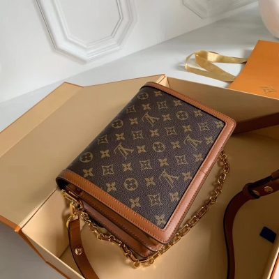 Alternative view of Replica Louis Vuitton Dauphine Mm/Mini Brown Mono