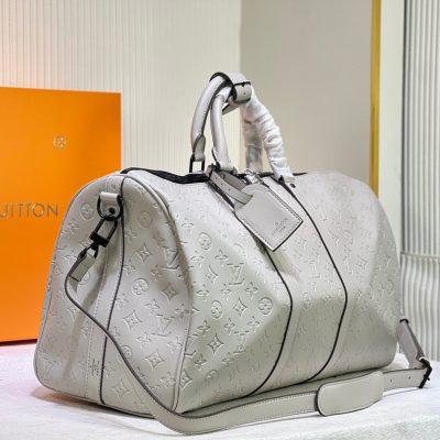 Alternative view of Replica Louis Vuitton Keepall Bandouliere 50- Silver