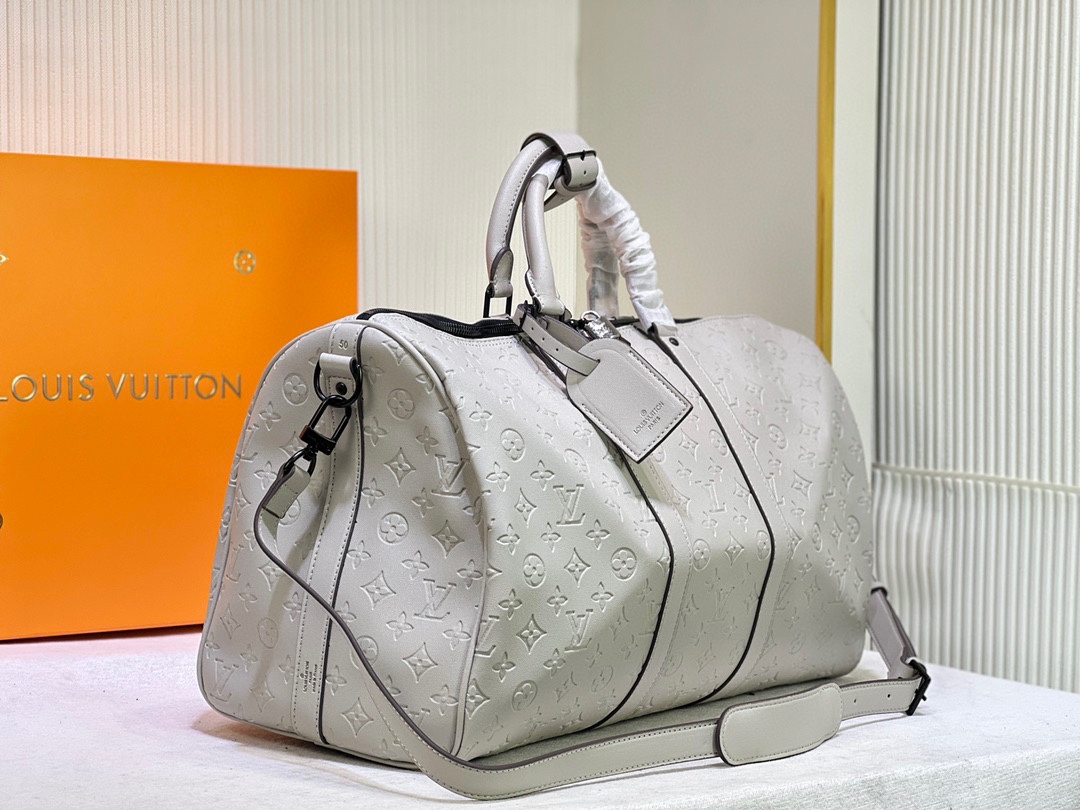 Replica Louis Vuitton Keepall Bandouliere 50- Silver - Image 2
