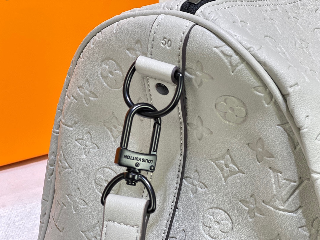 Replica Louis Vuitton Keepall Bandouliere 50- Silver - Image 3