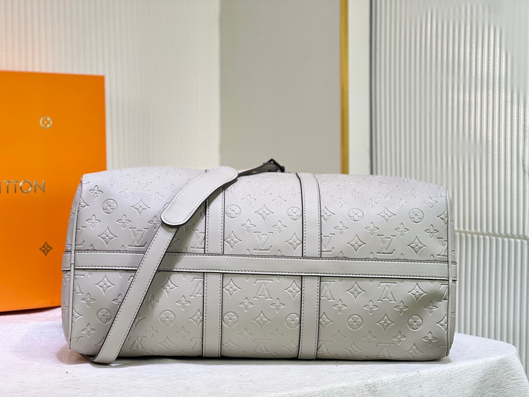 Replica Louis Vuitton Keepall Bandouliere 50- Silver - Image 5
