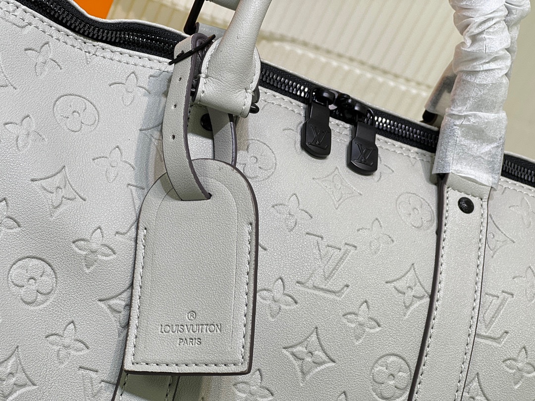 Replica Louis Vuitton Keepall Bandouliere 50- Silver - Image 6