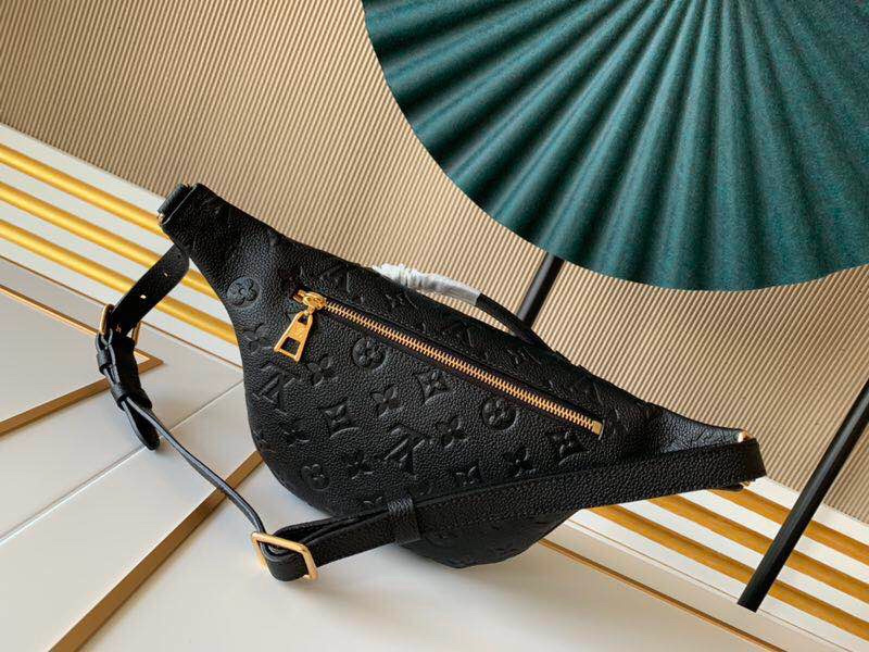 Replica Louis Vuitton Aaa-Monogram Empreinte Bumbag Black/Beige - Image 8