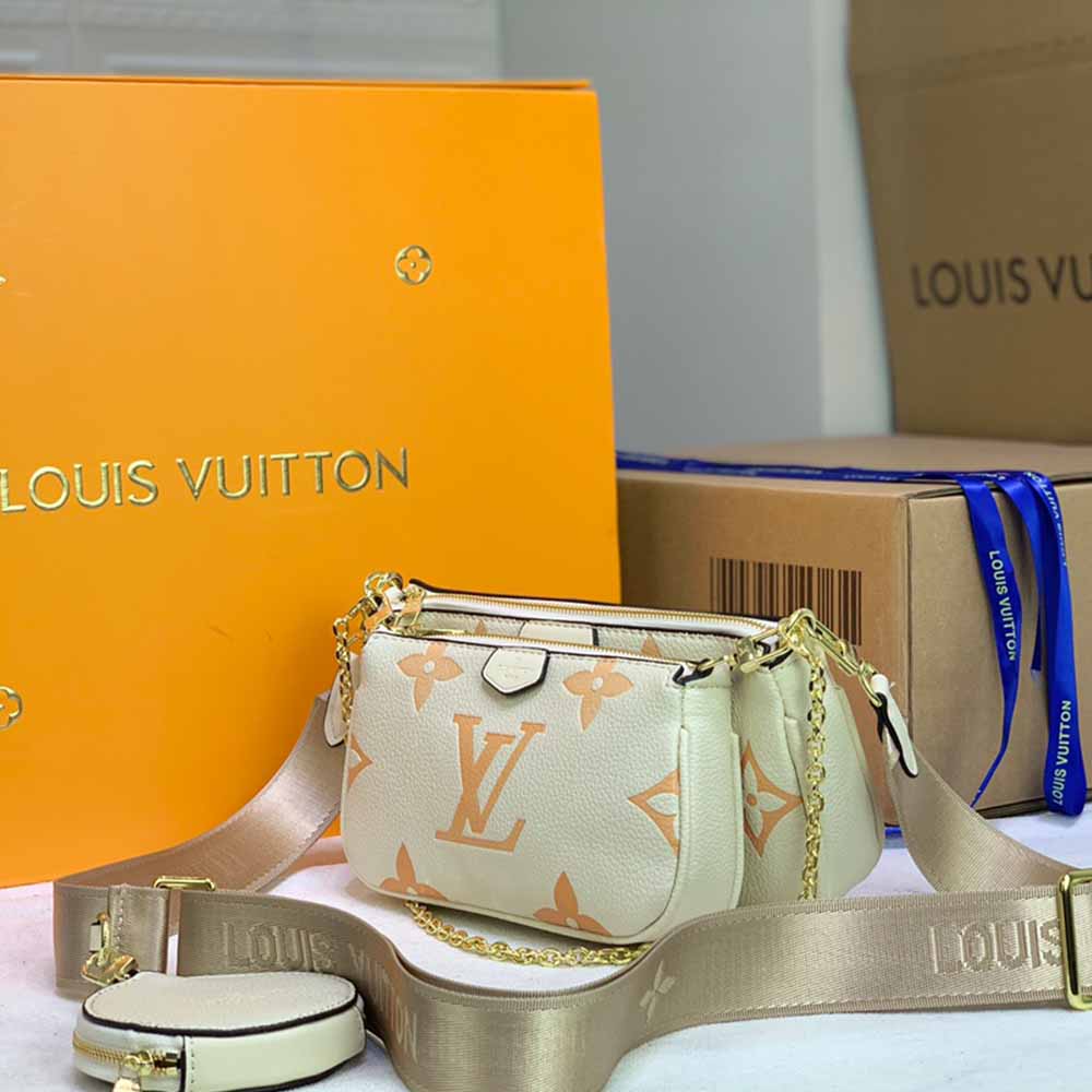 Replica Louis Vuitton Multi Pochette Accessoires-M44823 Pink/Blue/Beige - Image 13