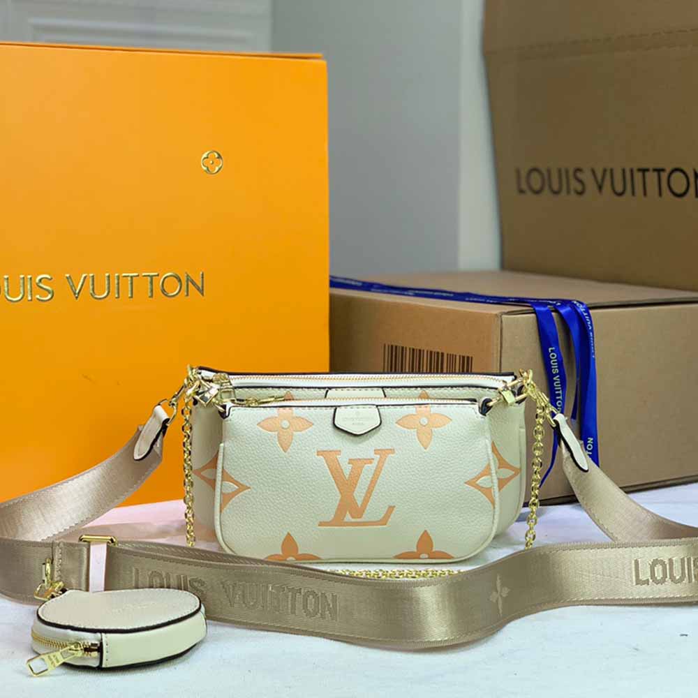 Replica Louis Vuitton Multi Pochette Accessoires-M44823 Pink/Blue/Beige - Image 14