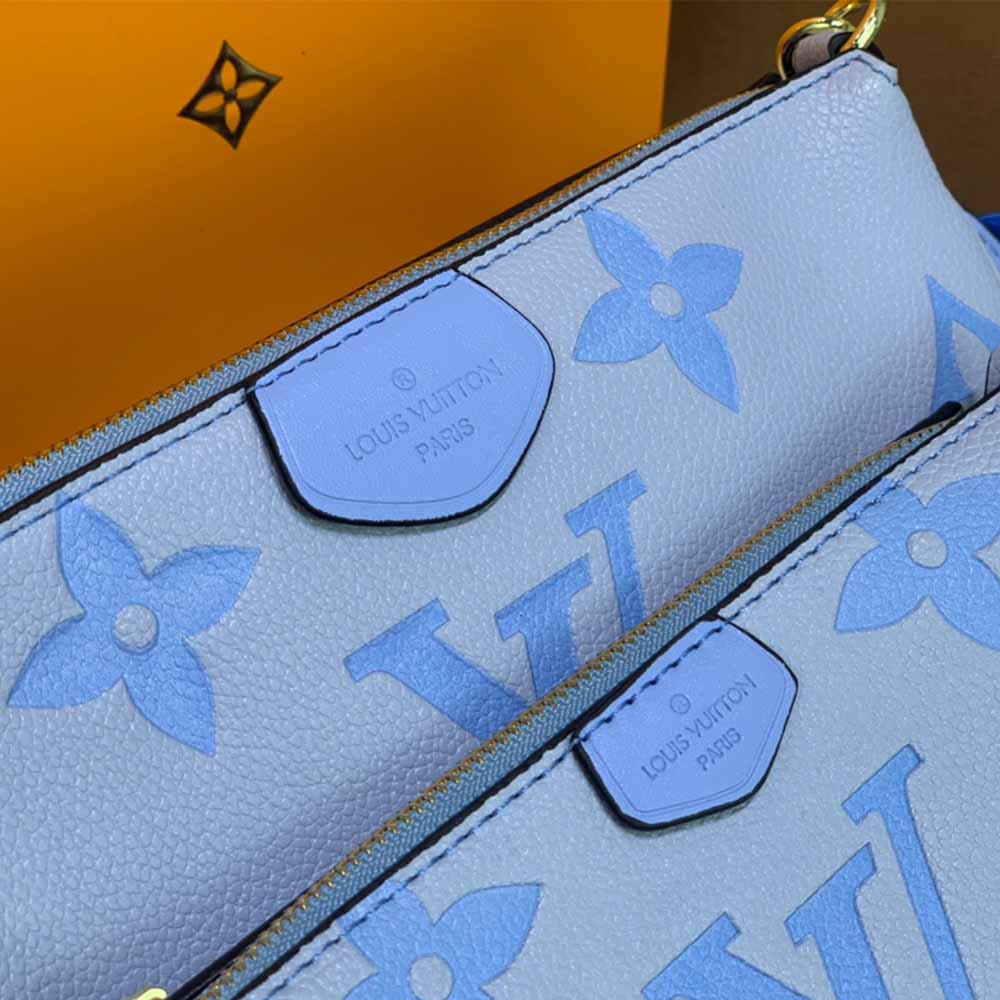 Replica Louis Vuitton Multi Pochette Accessoires-M44823 Pink/Blue/Beige - Image 18
