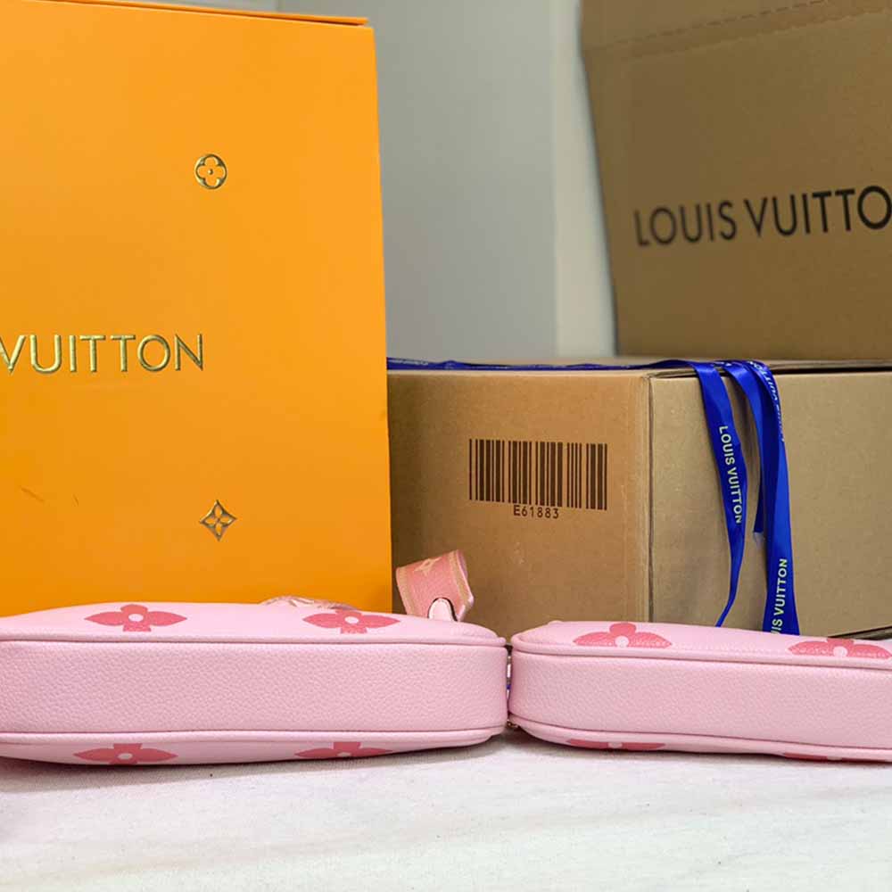 Replica Louis Vuitton Multi Pochette Accessoires-M44823 Pink/Blue/Beige - Image 4