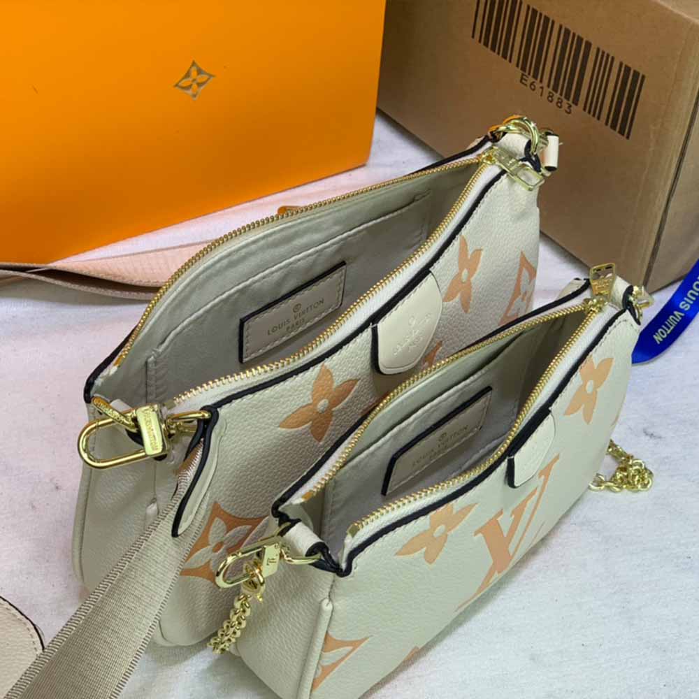 Replica Louis Vuitton Multi Pochette Accessoires-M44823 Pink/Blue/Beige - Image 10