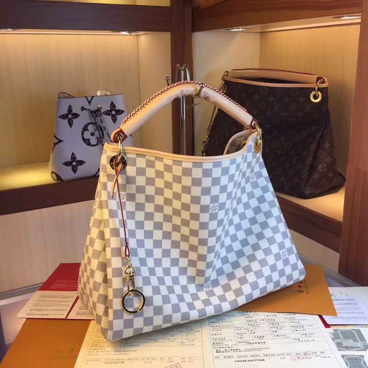 Replica Louis Vuitton Artsy Mm M44869 White/Brown - Image 3