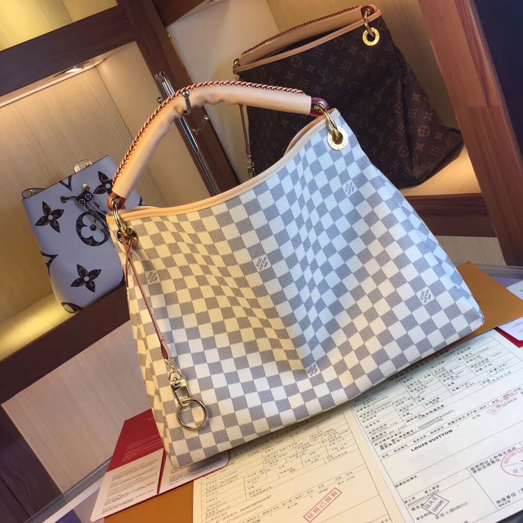 Replica Louis Vuitton Artsy Mm M44869 White/Brown - Image 4