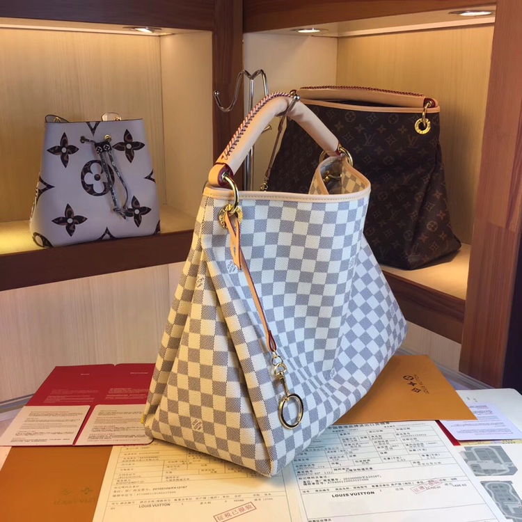 Replica Louis Vuitton Artsy Mm M44869 White/Brown - Image 5