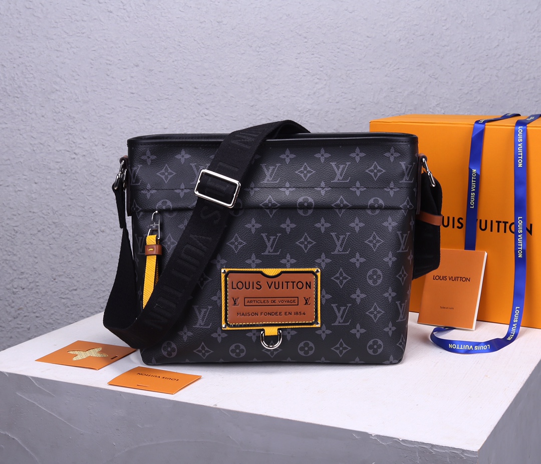 Replica Louis Vuitton Besace Zippee Black/Yellow - Image 6