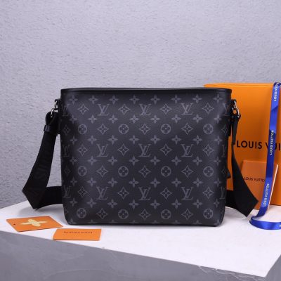 Alternative view of Replica Louis Vuitton Besace Zippee Black/Yellow