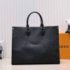 Best Replicas Bags - Louis Vuitton ONTHEGO GM-M45320 41CM Blk/Blue/Red Top Quality Louis Vuitton LV Replica Bags On Sales