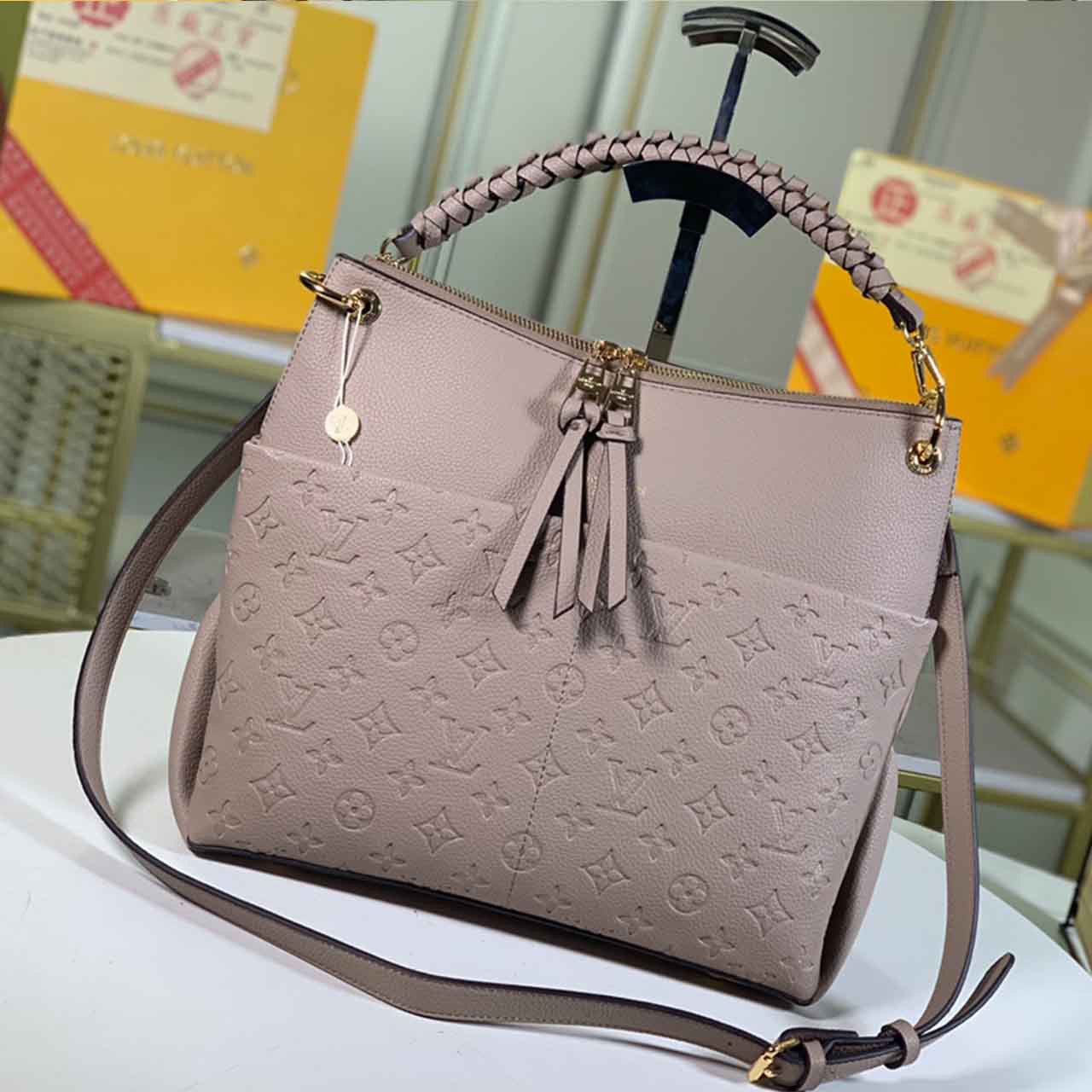 Replica Louis Vuitton Maida Hobo M45522 Black/White/Grey/Blue - Image 8