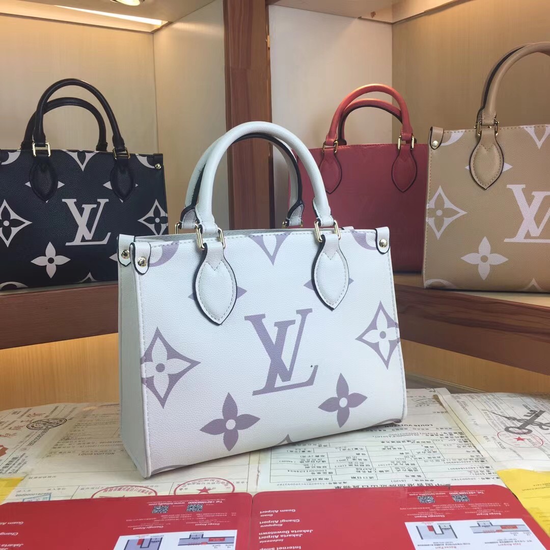Replica Louis Vuitton Onthego Pm M45659 Black/White/Beige - Image 11