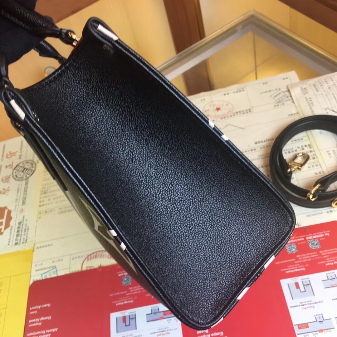 Replica Louis Vuitton Onthego Pm M45659 Black/White/Beige - Image 7