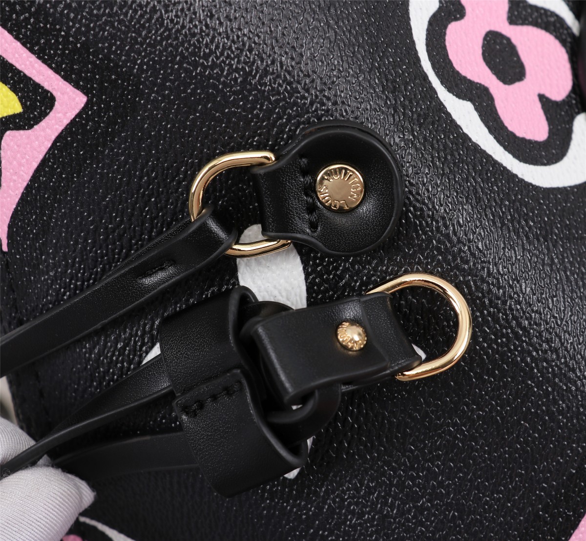 Replica Louis Vuitton Aaa-Neverfull Mm Tote Bag Black/White M45818 - Image 5
