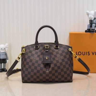 Alternative view of Replica Louis Vuitton Brown Damier Boetie Pm/Mm