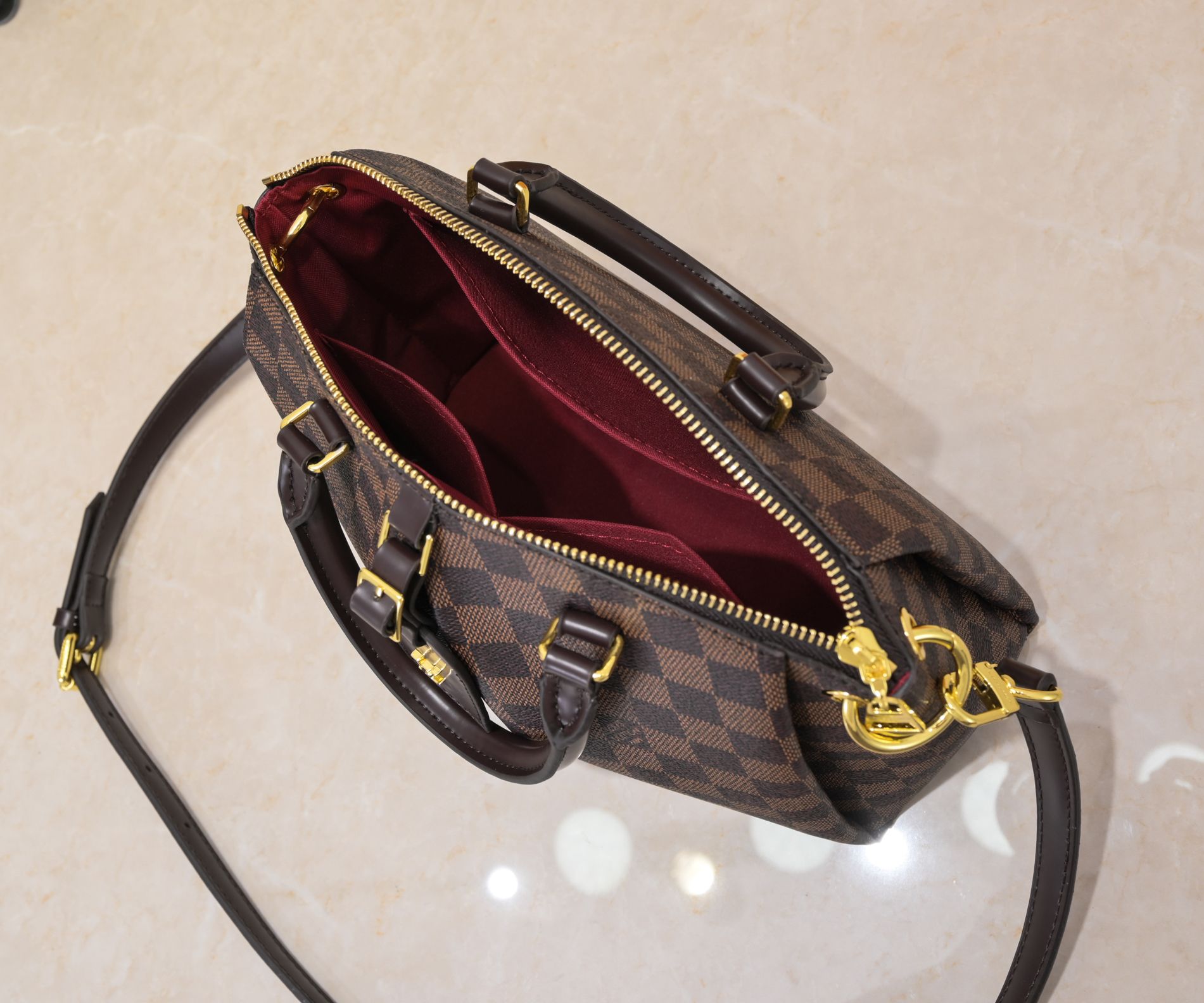 Replica Louis Vuitton Brown Damier Boetie Pm/Mm - Image 6