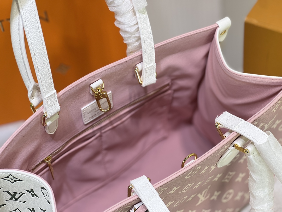 Replica Louis Vuitton Monogram A4 Leather Onthego Totes - Image 11