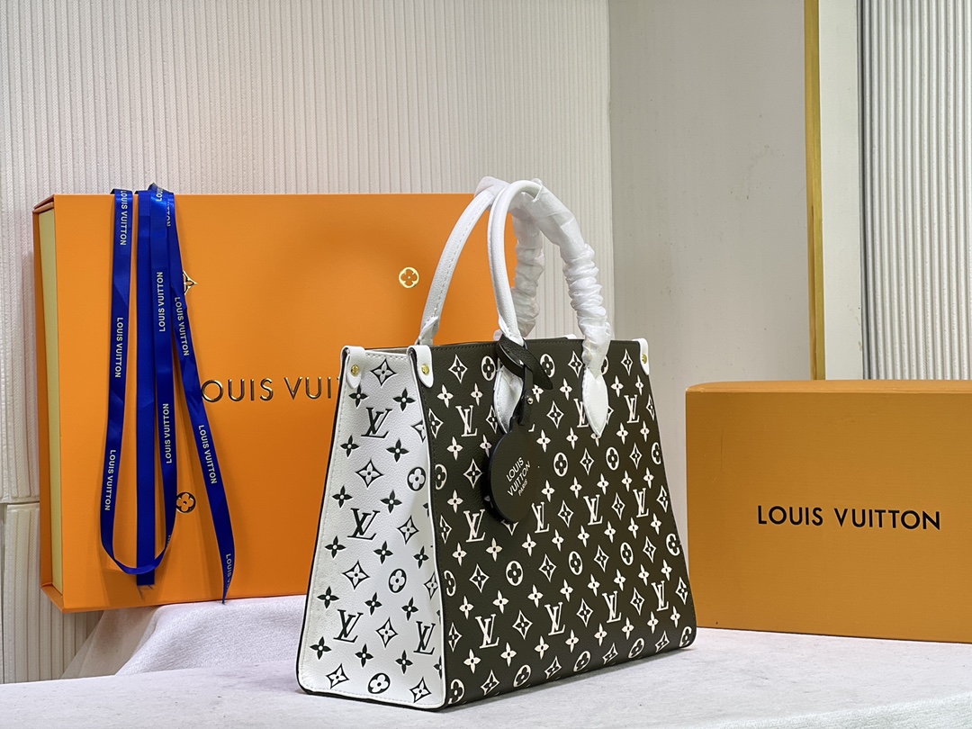 Replica Louis Vuitton Monogram A4 Leather Onthego Totes - Image 13