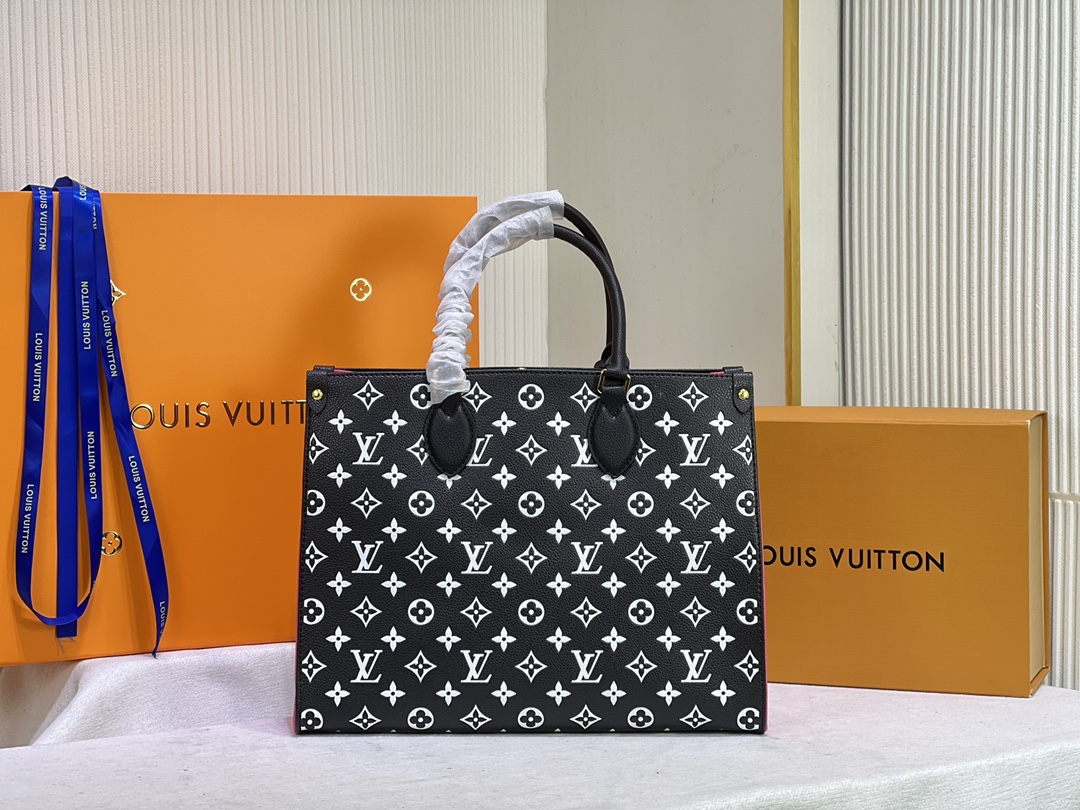 Replica Louis Vuitton Monogram A4 Leather Onthego Totes - Image 4