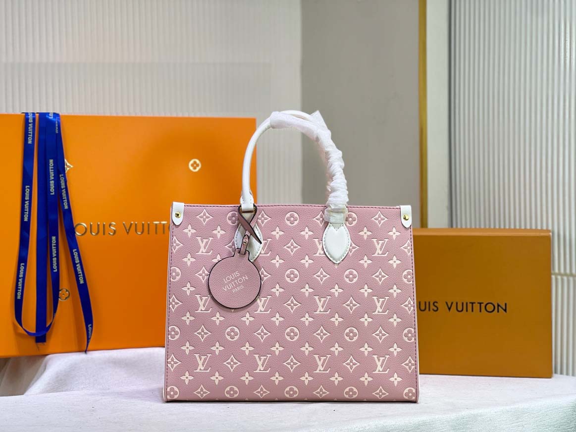 Replica Louis Vuitton Monogram A4 Leather Onthego Totes - Image 7