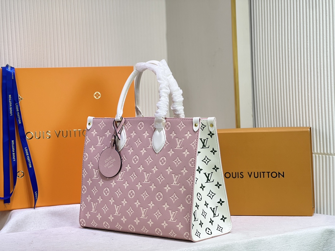 Replica Louis Vuitton Monogram A4 Leather Onthego Totes - Image 8