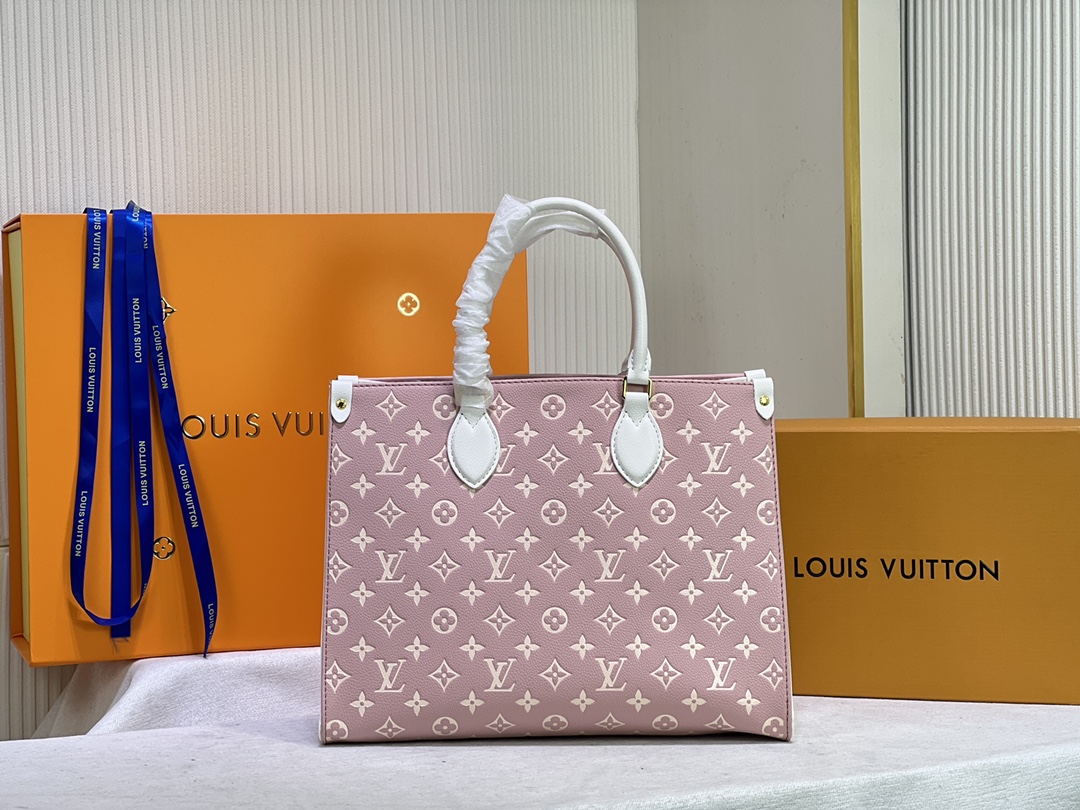 Replica Louis Vuitton Monogram A4 Leather Onthego Totes - Image 9