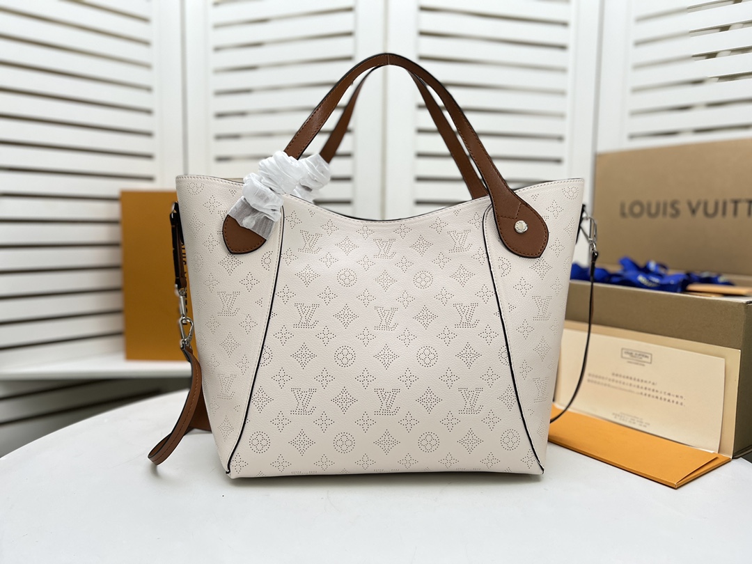 Replica Louis Vuitton Hina Mm- Black/Beige/Pink/White - Image 13