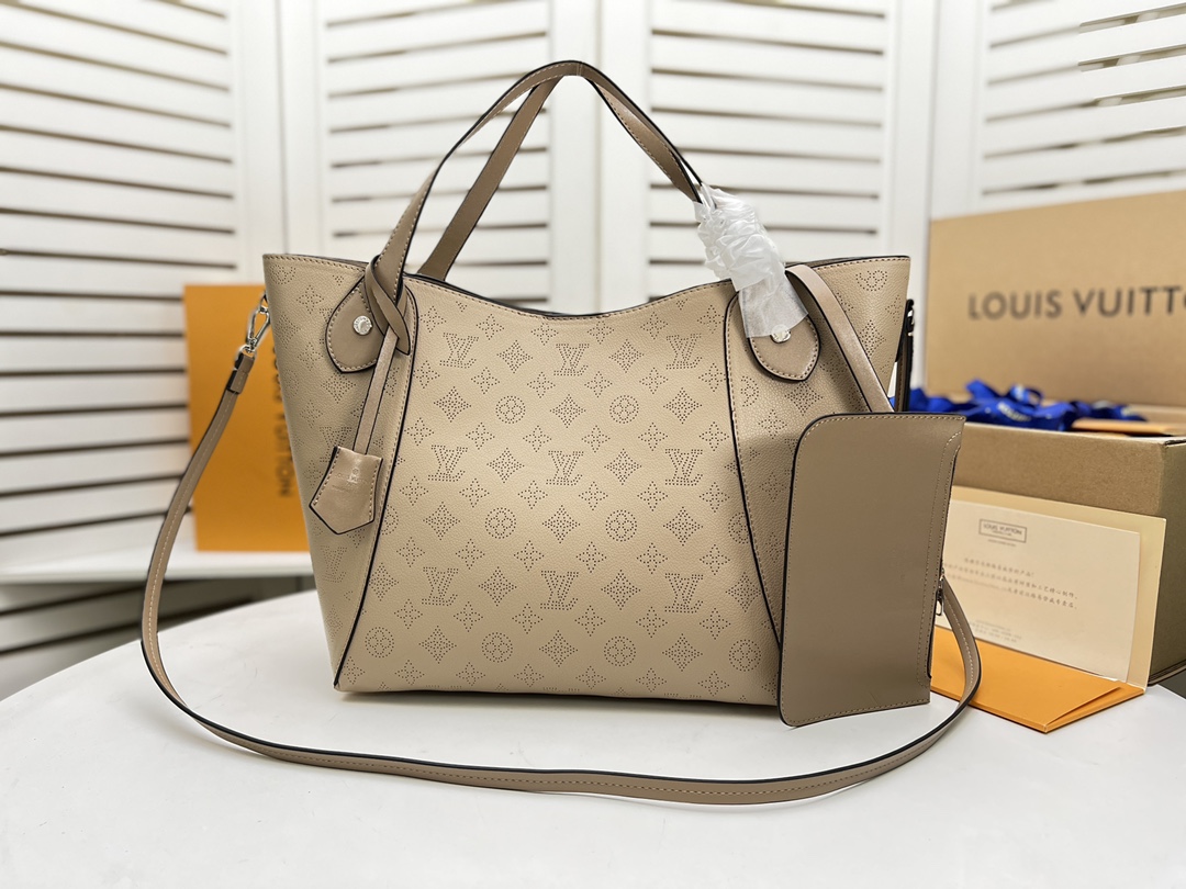 Replica Louis Vuitton Hina Mm- Black/Beige/Pink/White - Image 6