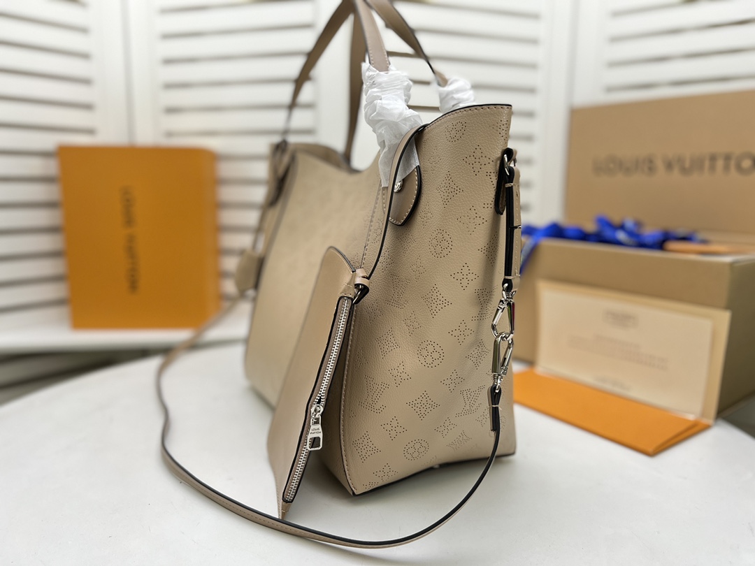 Replica Louis Vuitton Hina Mm- Black/Beige/Pink/White - Image 7