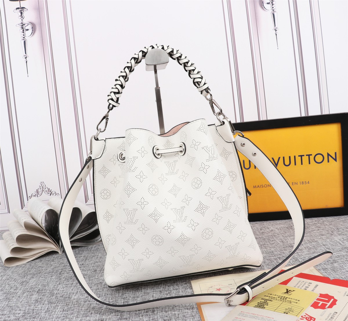 Replica Louis Vuitton Muria Bucket Bag- 5 Colors - Image 10