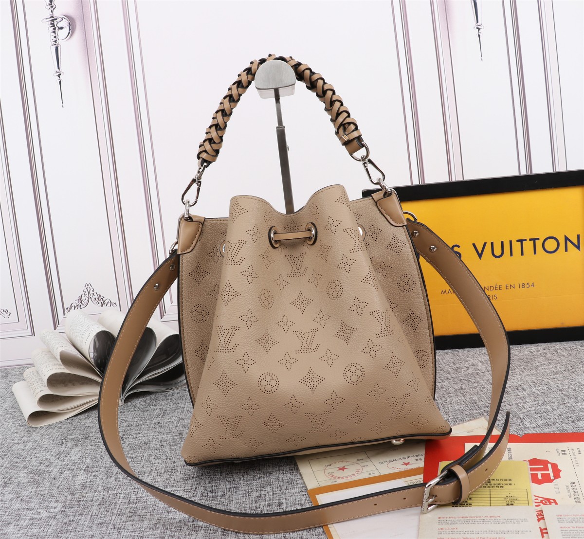 Replica Louis Vuitton Muria Bucket Bag- 5 Colors - Image 14