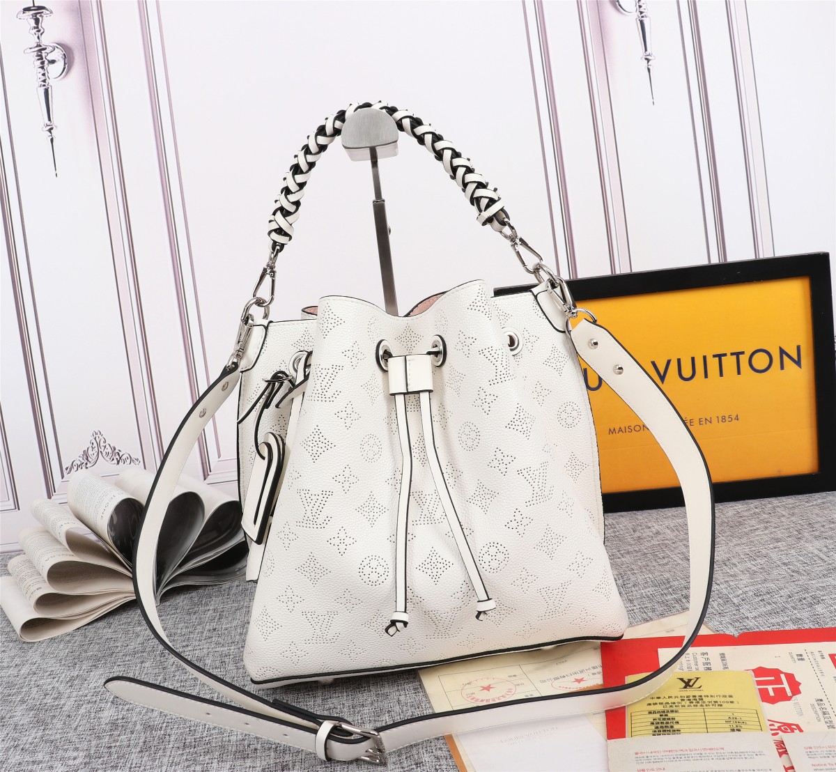 Replica Louis Vuitton Muria Bucket Bag- 5 Colors - Image 9