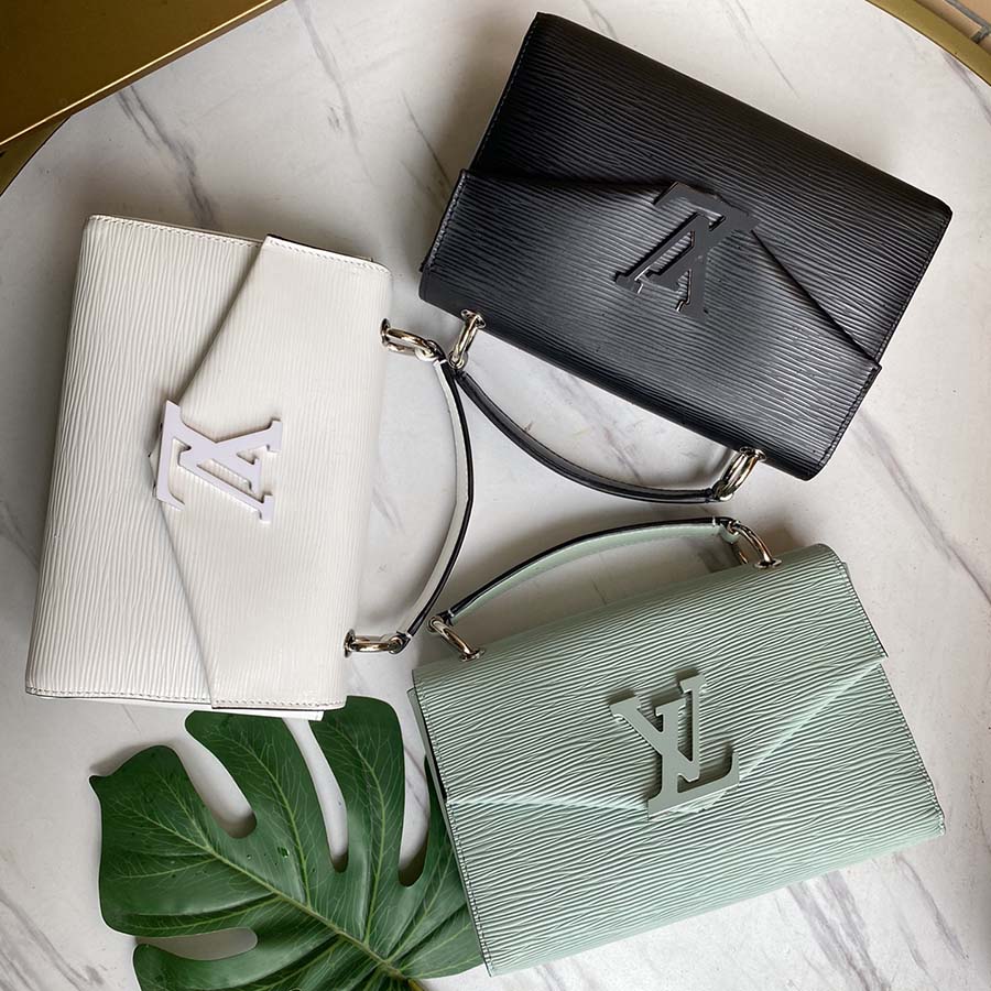Replica Louis Vuitton Pochette Grenelle Black/White/Green