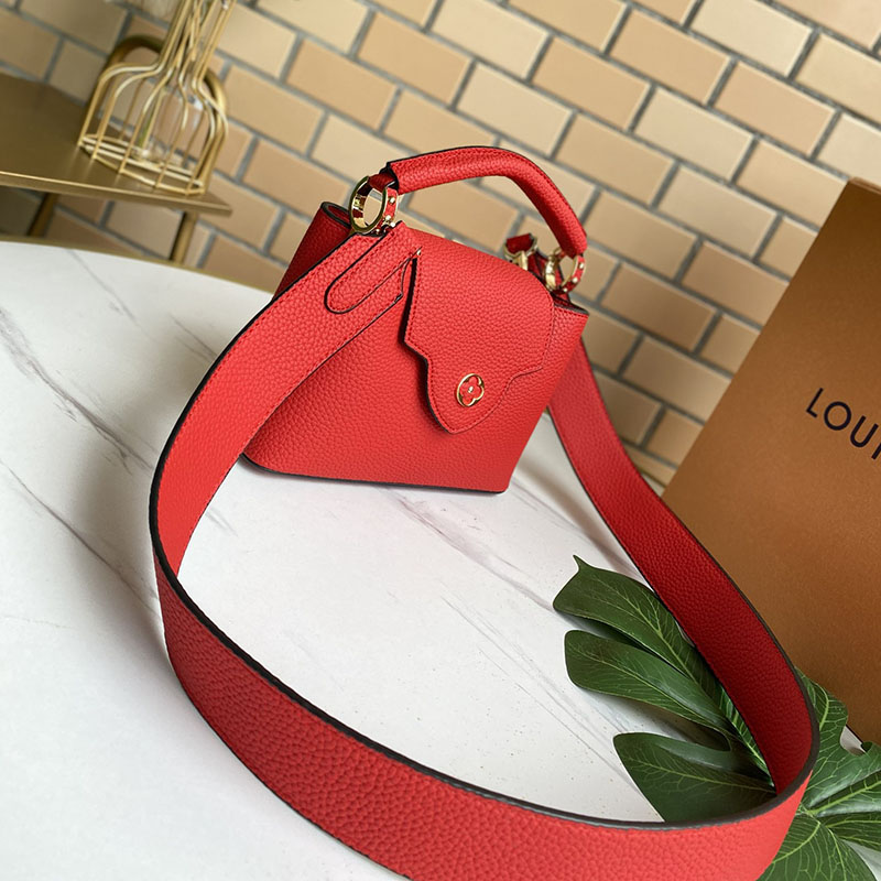 Replica Louis Vuitton Capucines Mini Black/White/Red/Pink/Beige - Image 10