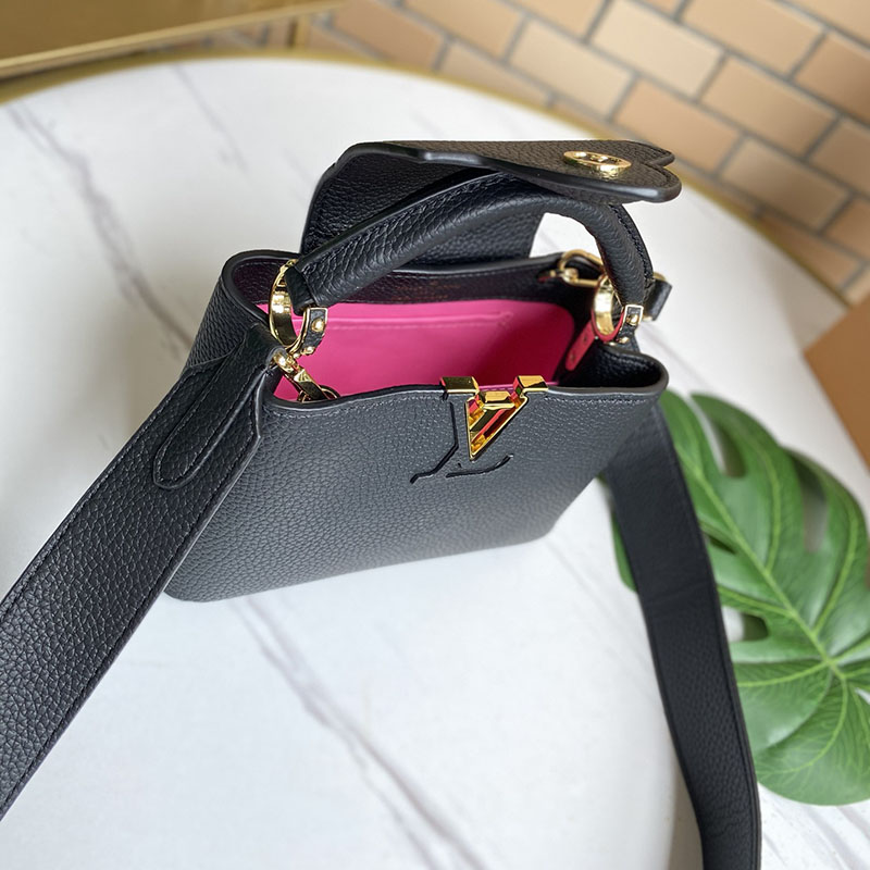 Replica Louis Vuitton Capucines Mini Black/White/Red/Pink/Beige - Image 4